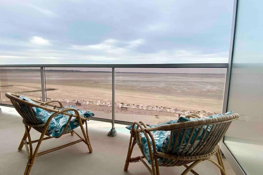 Studio Avec Balcon, Vue Panoramique Sur La Baie Le Crotoy Luaran gambar